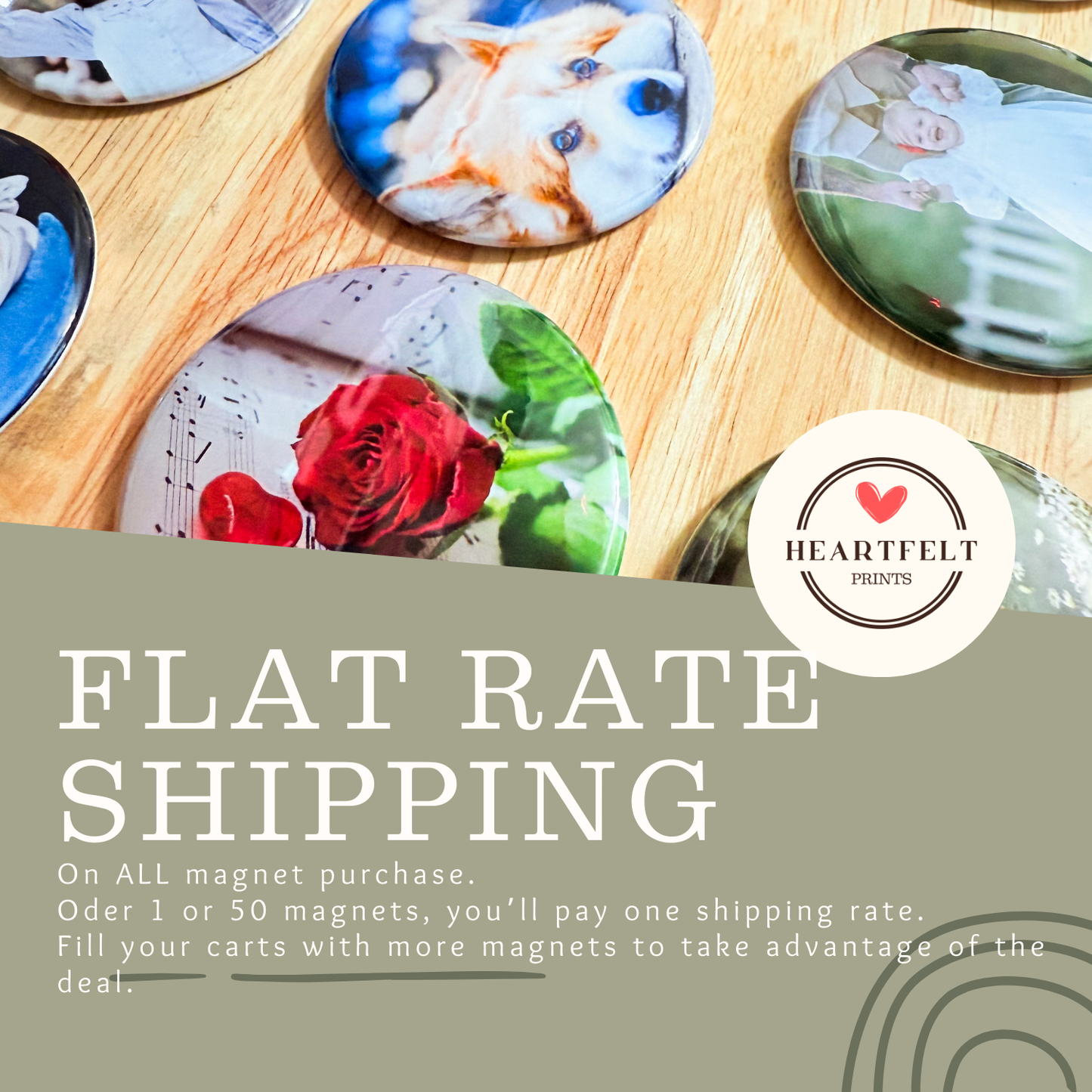 Custom Photo Puzzle Magnets