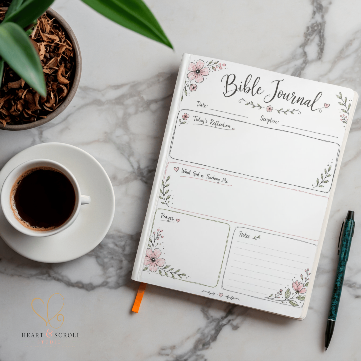 Free Floral Bible Journal