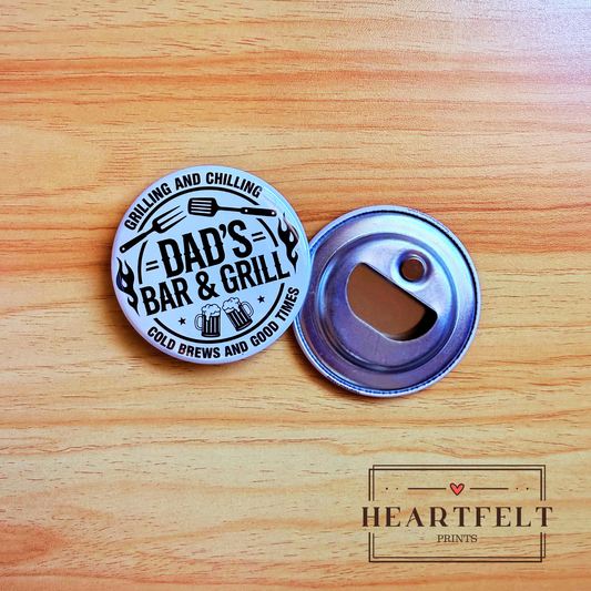 Father’s Day Bottle Opener Magnet | Custom Photo Magnet Gift for Dad | Funny Dad Gift | Fridge Magnet Opener | Personalized Father’s Day Gift